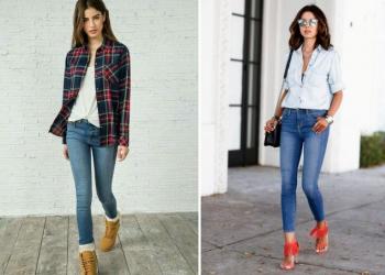 Kemeja dengan jeans - klasik perkotaan modern